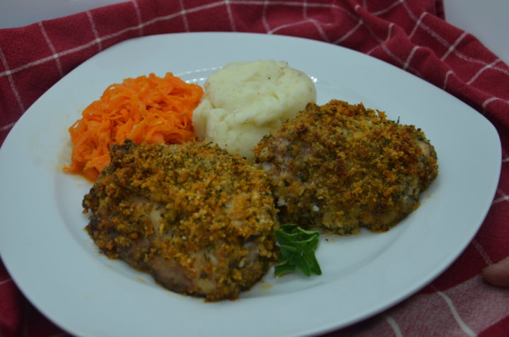 Parmesan Crusted Chicken Thighs 2 scaled