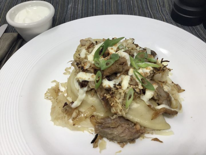 Pulled Pork Perogie Casserole scaled