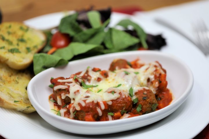 Sloppy Joe Meatball Bake